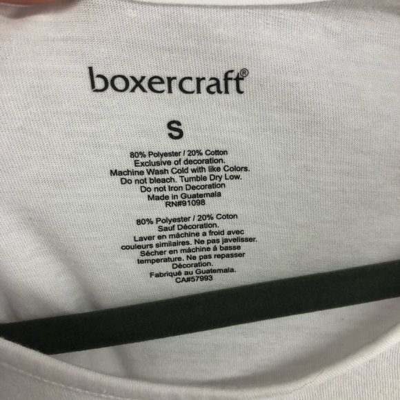 NWT, Boxercraft Graphic Cold Shoulder T, Size Small. - Picture 5 of 5